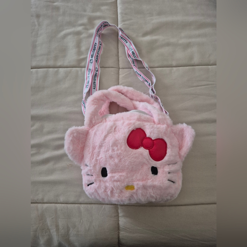 Pink Fuzzy Girls Bag